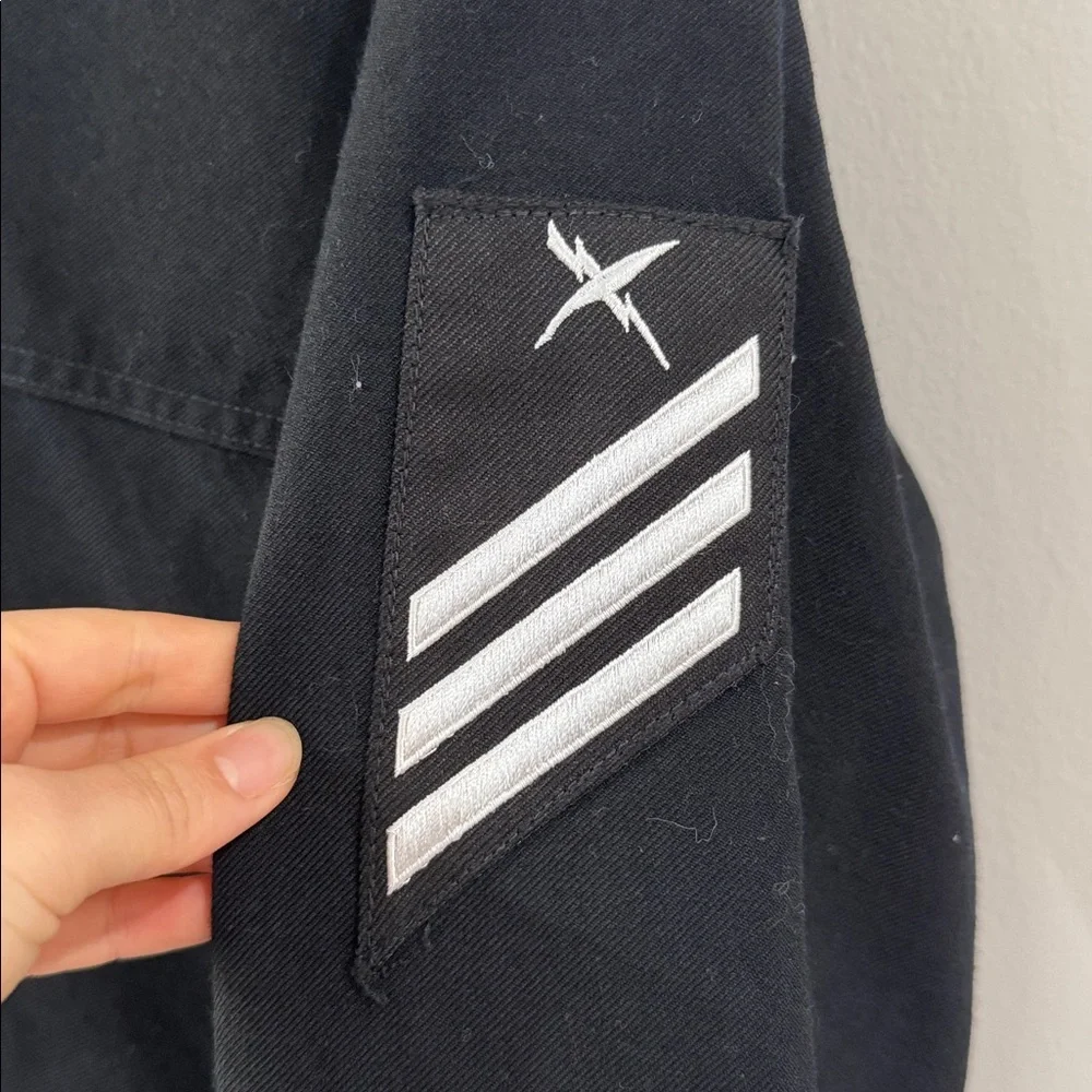 American Navy Sailor defense logistics 100% wool pullover jacket